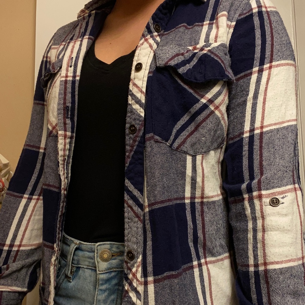 Blue and White Flannel